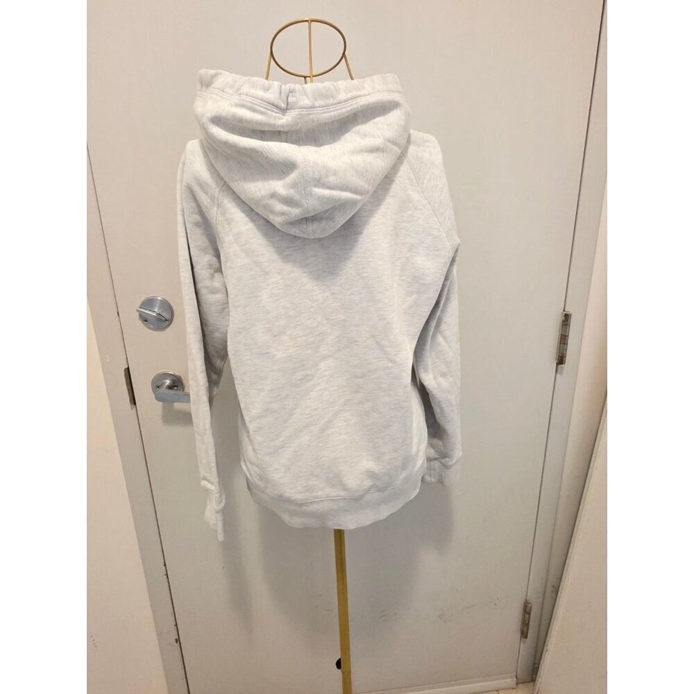 Roots Women's Hoodie Sweatshirt Light Gray Small Drawstring - Picture 9 of 16